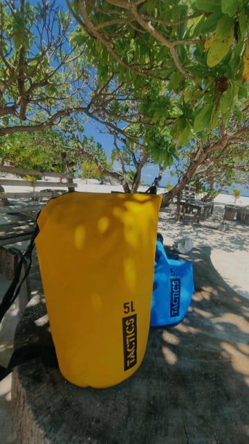 Tactics Dry Bag in Blue and Yellow