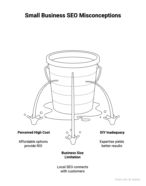 Common Misconceptions About SEO for Small Businesses visual selection